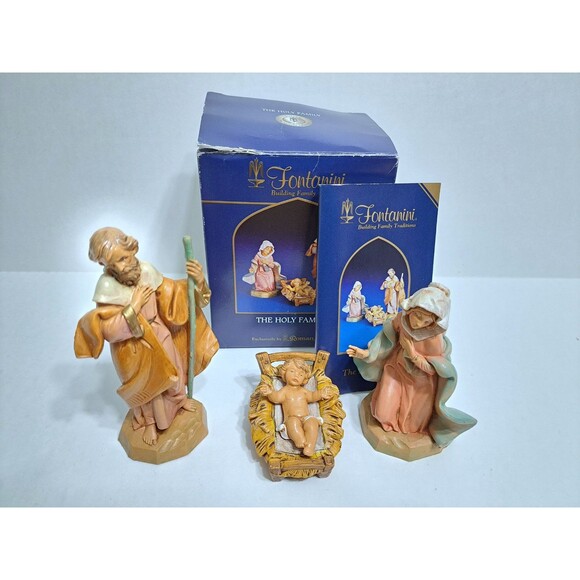 Vintage Fontanini 1991 The Holy Family Exclusively From Roman Inc. Boxed - Picture 1 of 6